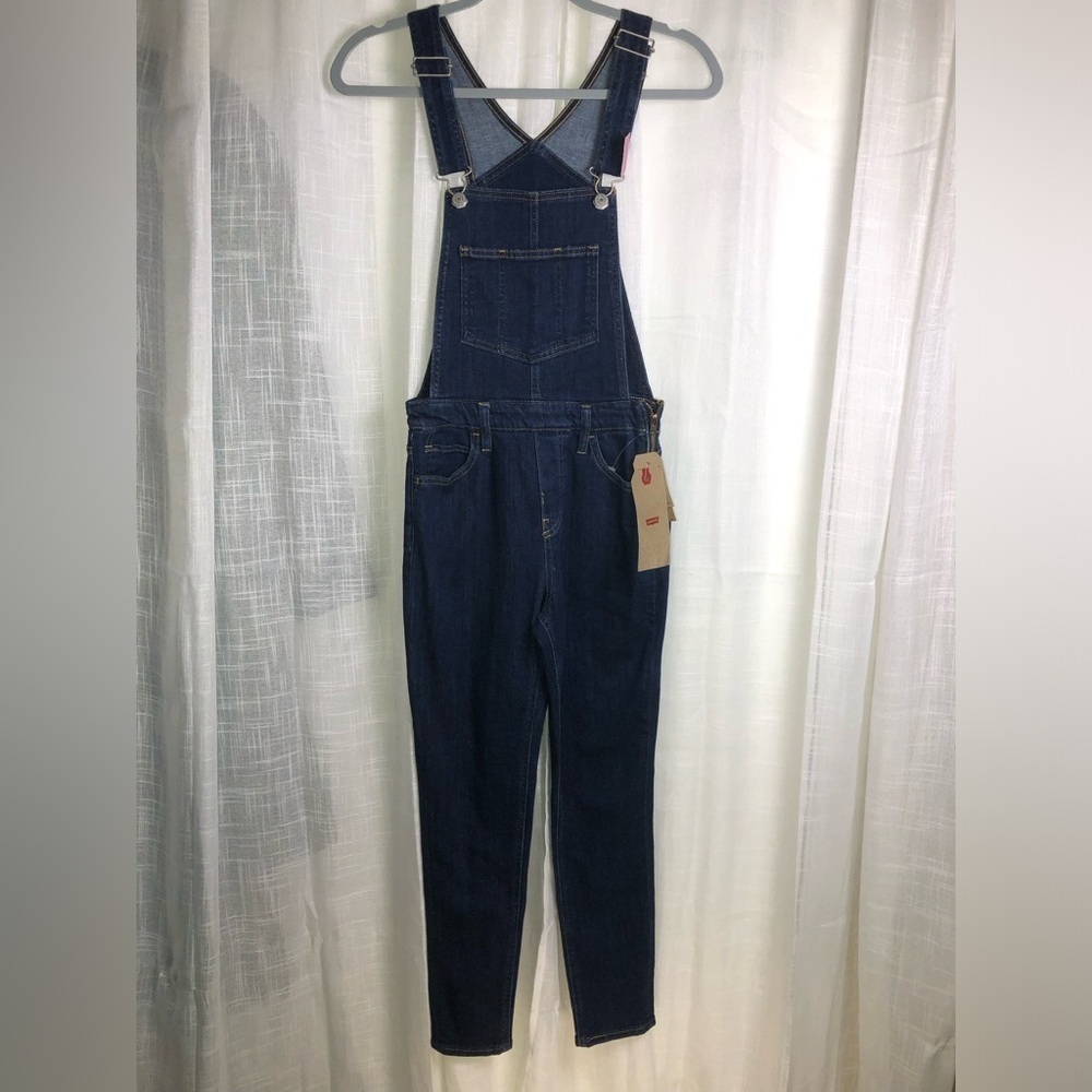Levi's Indigo Denim Overalls size 26 NWT - Picture 1 of 13